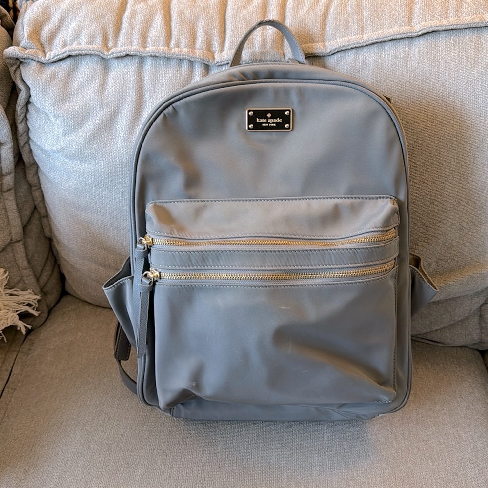 Kate Spade gray backpack. Fits 13” laptop